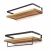 Import Home decor wall shelf floating solid wooden rustic wood shelves floating wall with towel bar from China