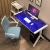 Import Home small office writing desk laptop PC table and modern design glass computer desk from China