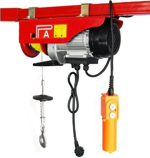 hot sale 1000kg high quality 220V electric mini wire rope pulley hoist
