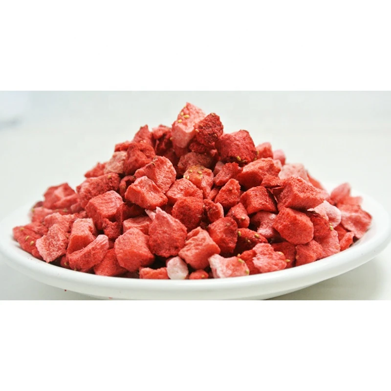 Hot Sale FD Fruit Health Food Freeze Dried Strawberry Dice Wholesale Cheaper