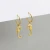 Import Hot sale gold plated 925 sterling silver gold plated seahorse pendant earrings from China