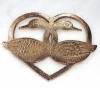 Hot sale good quality customize colors Metal Heart Shape Trivet for heat resistant