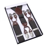 Hot sale mens fashion accessories 1150x35mm shirts sling strap men overalls dungarees suspenders men