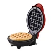 Hot Sale Round Classic Red Biscuit Breakfast Machine Belgian Bubble Cone MINI Waffle Maker