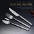 Import Hot sale tableware  cutlery set stainless steel  dinner knife and table  fork set steel custom flatware from China
