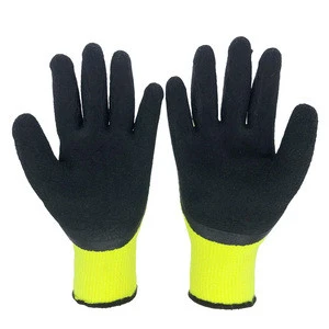 Hot sale Warm10G acrylic napping liner foam latex winter work gloves