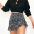 Import hot sale wholesale  ladies mini pleated skirt leopard printed drawstring sexy women skirt from China