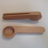 Hot Sale Wooden Coffee Scoop and Coffee Bag Clip Tea Sugar Scoop and bag clips