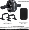 Hot Sales Home Use  Gym Fitness Accessories Ab Roller Kit with Knee Pad, Resistance Bands, Pad Push Up Bars Handles Grips
