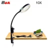 Hot sell Clip type laboratory LED lighted magnifier for pcb industrial parts inspection maintenance