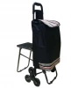 Hot sell multifunctional portable folding fabric cart with wheel