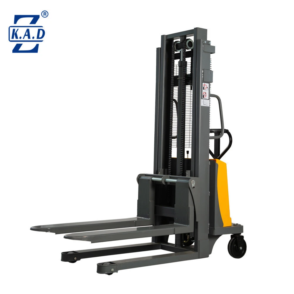 Hot sell semi electric pallet stacker 1.5ton 3meter stacking forklift cheap price 1 year warranty