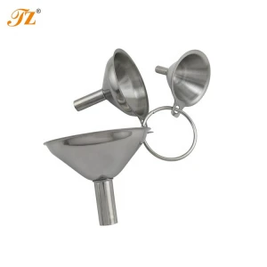 Hot Selling 3-piece small mini stainless steel Funnel Set for Flask Funnel