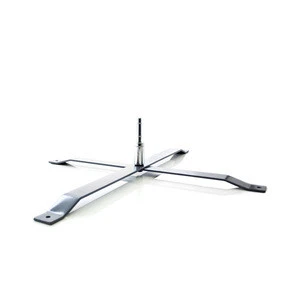 Hot Selling Flying Banner Accessories X Shape Metal Fixed Cross Stand Base for Flag Pole