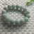 Import Hot Selling Natural Stone Green Jade Bracelet 13mm Jade Bead Bracelet Jewelry Wholesale from China