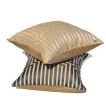 Hotel Lobby Sofa Indian Silk Geometric Custom Cushion Cover