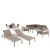 Import Hotel Resort Royal Metal brushed aluminum outdoor Dining table and chair Patio plastic wood dining Garden set Rattan furniture from China
