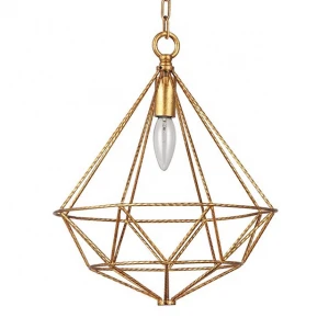 Hotsale wonderful home accessories geometrical cage Lighting metal lustre wind lantern pendant light