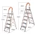 Import Household 6 step aluminium extension ladders with rubber feets from China