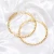 Import HOVANCI 2020 European 10mm Large Crystal Hoops Earrings Big CZ Rhinestone Hoop Earring For Girls Party from China