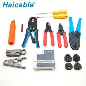 HT-K4015 Manufacture Fiber Optic Tool Box Networking Tool Kit for Cable Installation and Tester