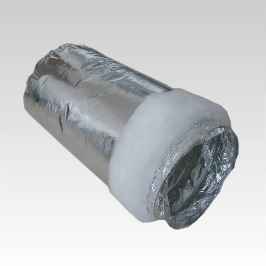 HVAC ventilation pipe polyester insulation flexible tube ac duct insulation