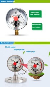 Hydraulic electric contact pressure gauge/meter