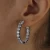 Import iced out bing 5A cubic zirconia cz hip hop hoop earring for women from China