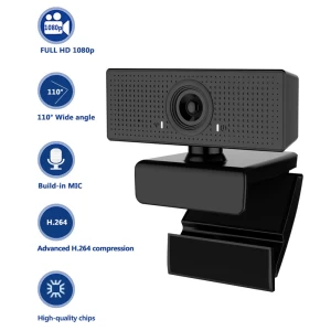 In Stock Full HD 1080P 30FPS Webcam with Mic USB 2.0 Ultra High Speed Plug and Play Webcam for Laptop and Computer
