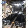 Indian black granite double Russian monument and tombstone