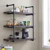Industrial Wall Shelf, Metal & Wooden Wall Shelves Decor, Industrial Furniture