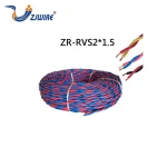 Insulated Twin Flat Twisted Pure Copper Round Wire