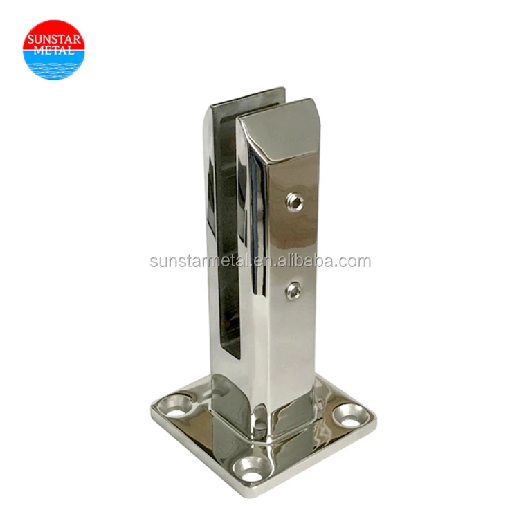 investment casting Stainless steel 316 deck mount glass railing surface mount glass pool fence spigot clamps
