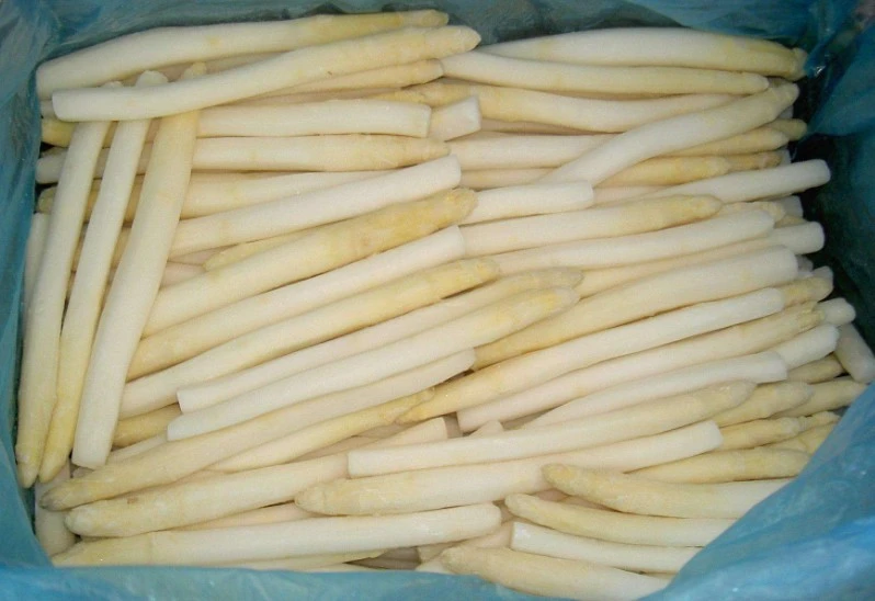 IQF frozen white asparagus