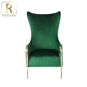 Italian design high quality luxury antique living room high back king throne chairs furniture