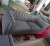 Italy home furniture leather sofa/living room furniture 3 seat chesterfield  sofa set