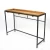 Import IVYDECO Contemporary Industrial Detachable Rectangle Wood Tray Top Metal Leg Console Table from China