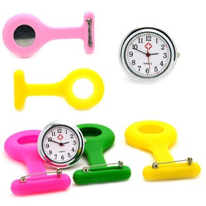 >>>Jelly Color Nurses watch Doctor Fob Watch Brooches Silicone Rubber Medical Nurse Watches For Women Hospital Supplies