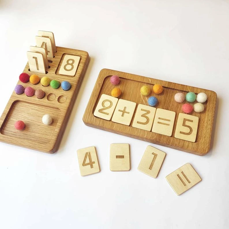 Jeu Montessori Math Toys Waldorf Toys Math Material Games Baby Nursery Furniture Cheap Daycare Furniture Wooden Math Board Gifts