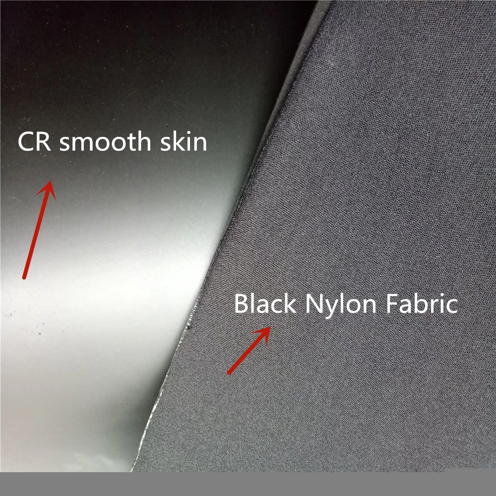 Jianbo 3mm CR smooth skin neoprene with one side elastic nylon