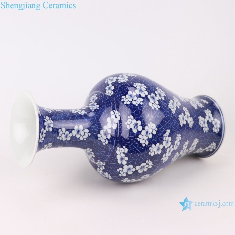 Jingdezhen Hand Painted Flower Porcelain Ice Crack Plum Vase