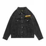 Justin Bieber autumn jacket loose casual smiley face denim jacket men women washed high street denim jacket
