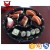 Import JY82117 China Factory Plastic Food Container Box 3 Compartment Disposable Sushi Plate from China