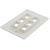 Import Keystone six-bit  blank network panel 6-port plastic panel switch socket panel 120 information adapter turn card face plate from China