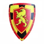 Kid's wooden colorful toy shield wood sword shield plaque for sale