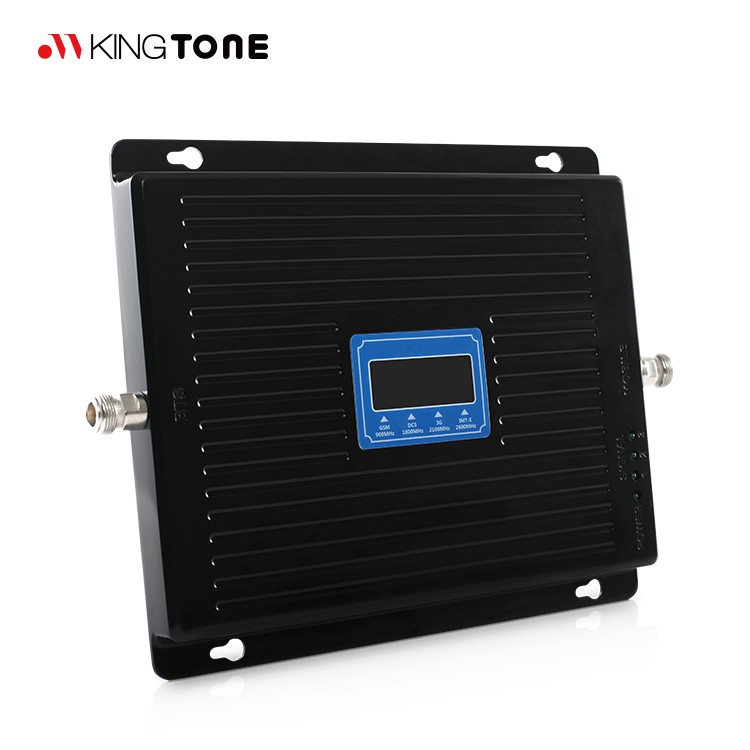 KingTone Factory Price Best Selling 2020 New 900/1800/2100/2600 Mhz Quad Band Repeater 2G/3G/4G Mobile Cell Phone Signal Booster