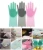 Import kitchen rubber gloves for cleaning dish washing scrubber heat resistant gloves silicone dish scrubber from China