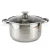 Import Kitchen Stainless steel cooking pot cookware with glass lid from China