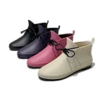 Korean version of short tube fashion non-slip rain boots