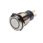 LA38 series 19mm knob  metal  rotary selector push button switch